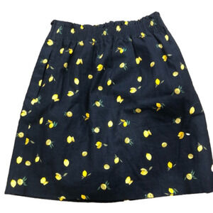 J crew lemons navy skirt